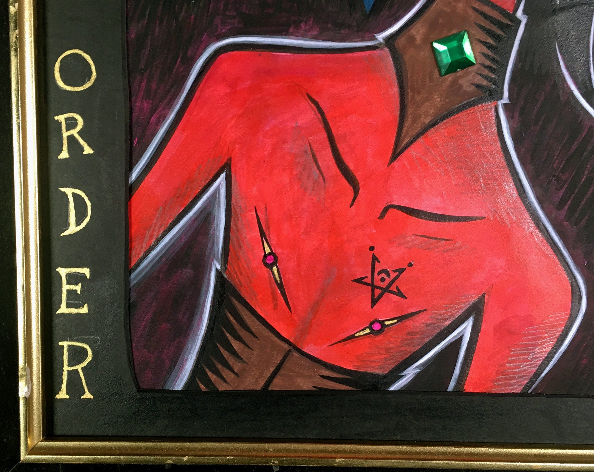 Infernal Order of Androgydemons - painting by Disasterina