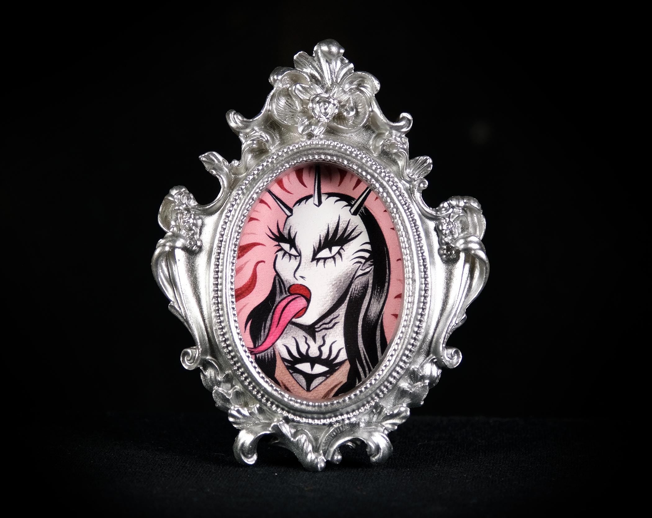 Niohuru X Tiny Demon Framed Print