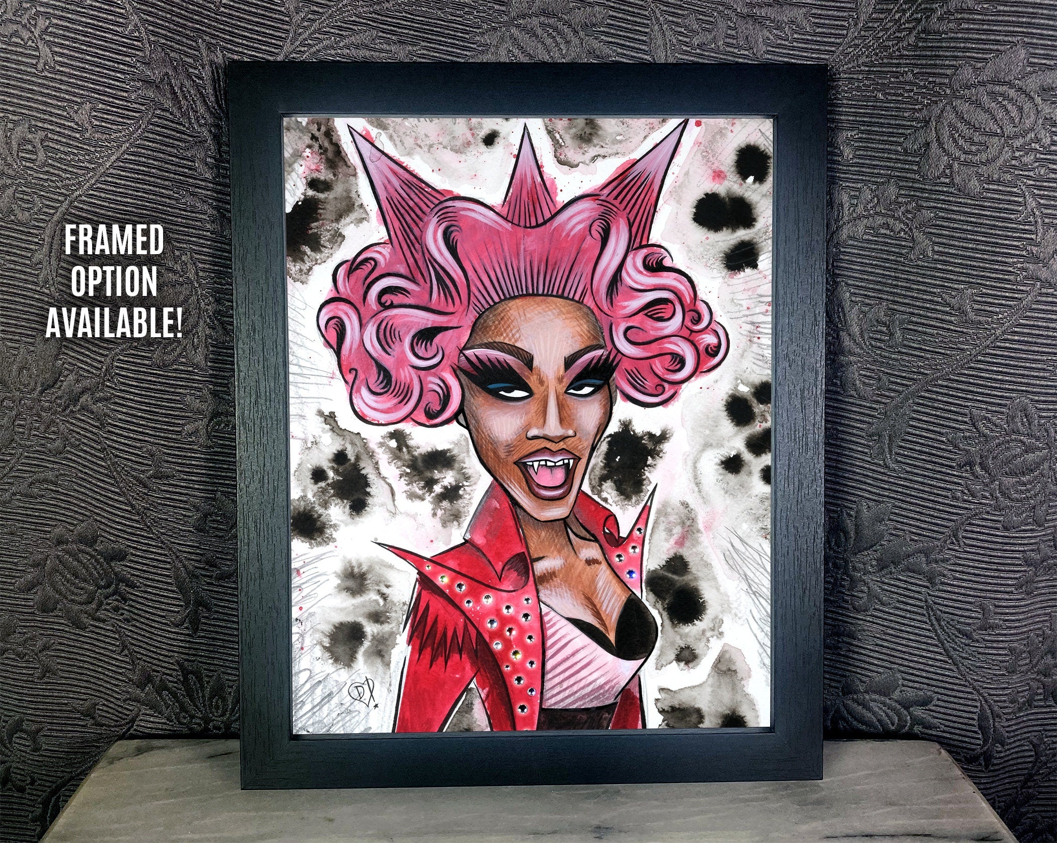 Foxie Adjuia Digital Print by Disasterina