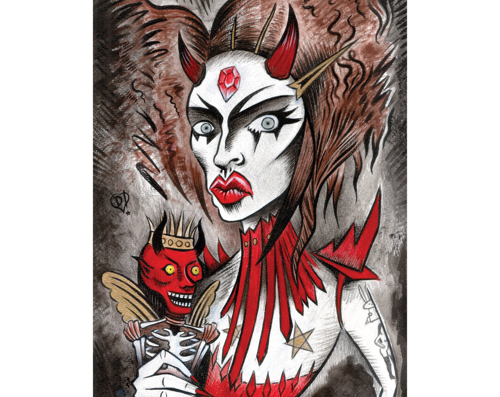 Demonic Disasterina Digital Print