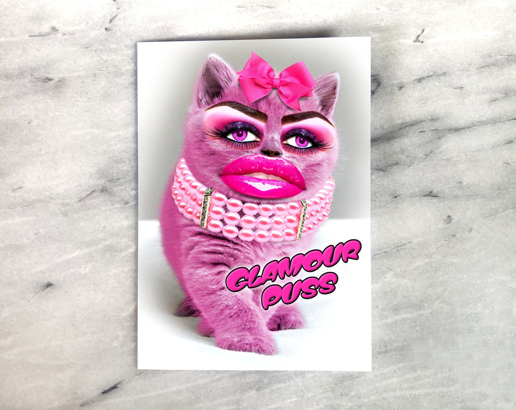 Glamour Puss Greeting Card