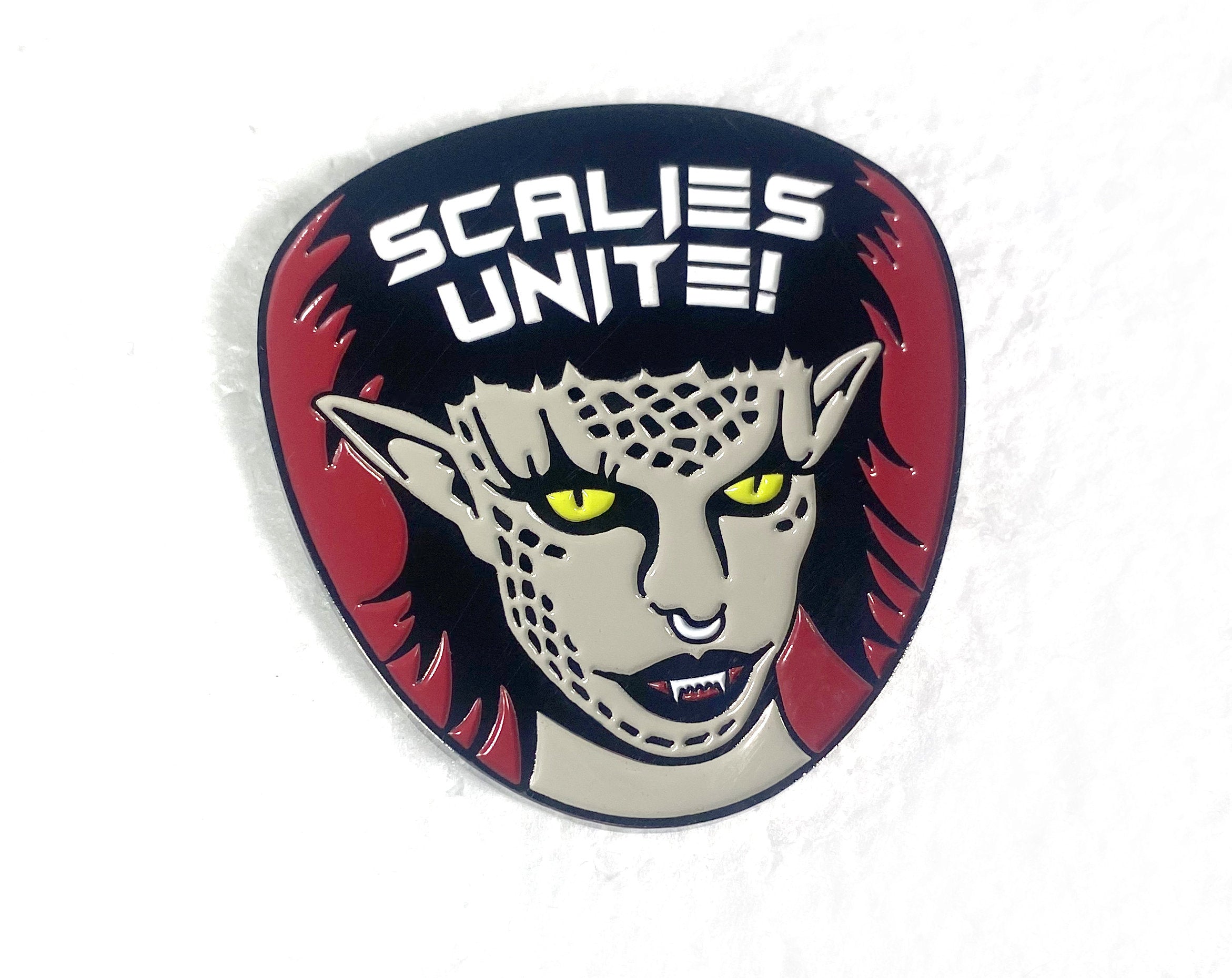 Astrud Aurelia Scalies Unite Enamel Pin