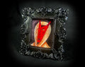 Demon King of Cats Tiny Demon Framed Print