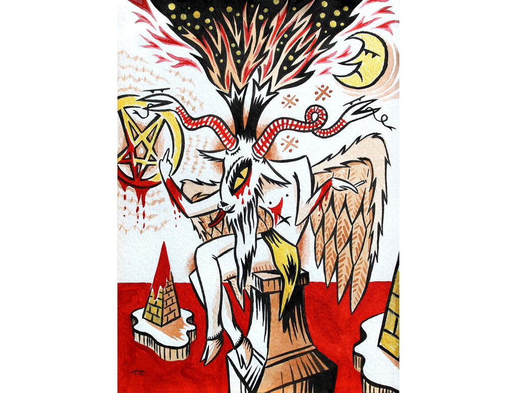 Goats Over It - Art Print from Shadowpuffs