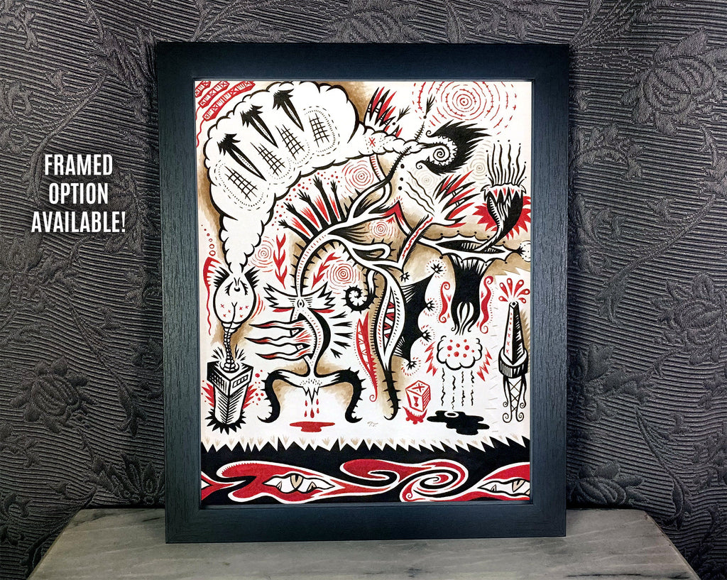 Election Night In Feartown - Art Print by Shadowpuffs