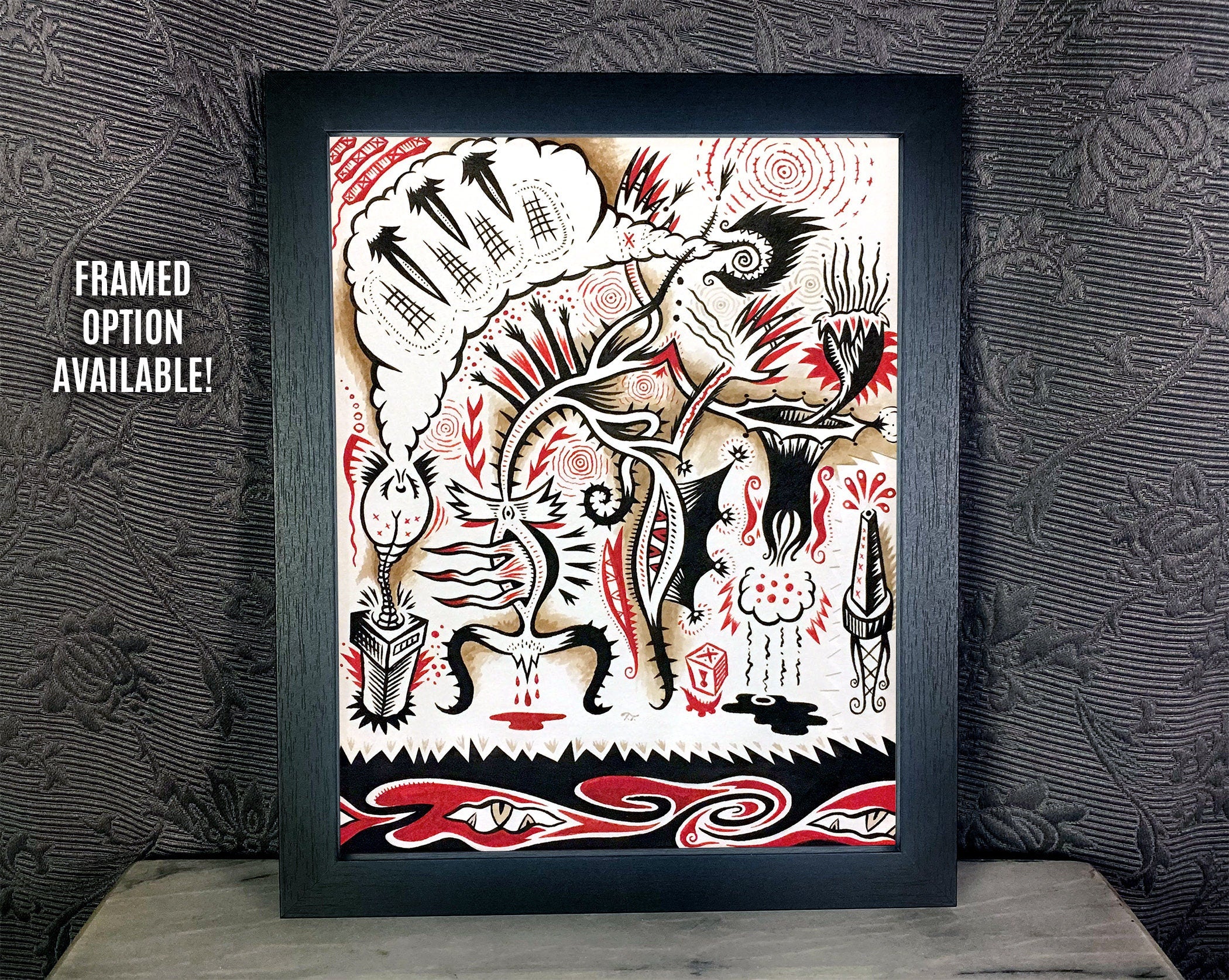 Election Night In Feartown - Art Print by Shadowpuffs