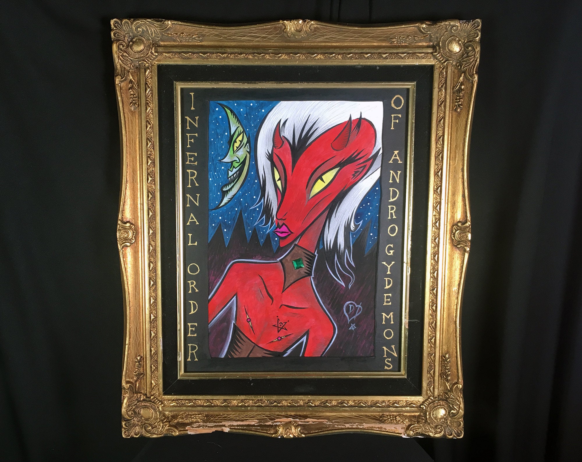 Infernal Order of Androgydemons - painting by Disasterina