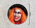 Orange Hair Don Care Disasterina Stickers (2 stickers)