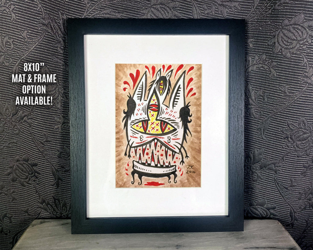 Blood-Munching Cat - Fine Art Print