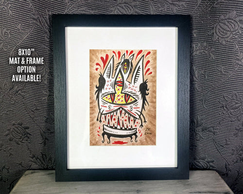 Blood-Munching Cat - Fine Art Print