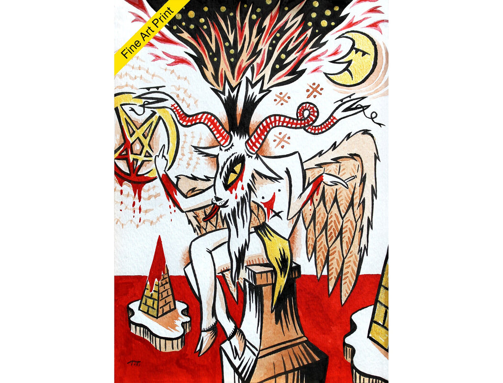 Goats Over It - Art Print from Shadowpuffs