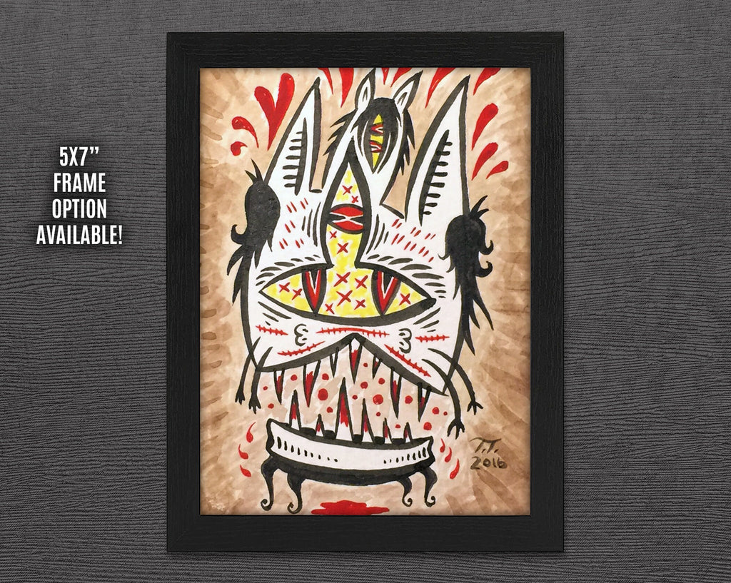 Blood-Munching Cat - Fine Art Print