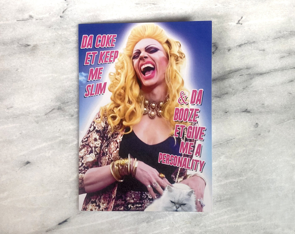 Da Coke et Keep Me Slim Greeting Card