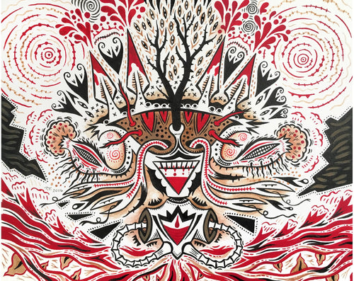 Blood Beast Rising - Art Print by Shadowpuffs