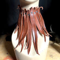 Brown Recycled Thin Leather Choker