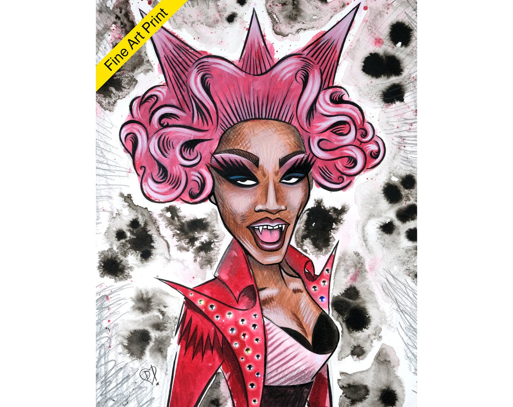 Foxie Adjuia Digital Print by Disasterina