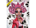Foxie Adjuia Digital Print by Disasterina