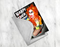 Harpy Fukin Barfday Greeting Card