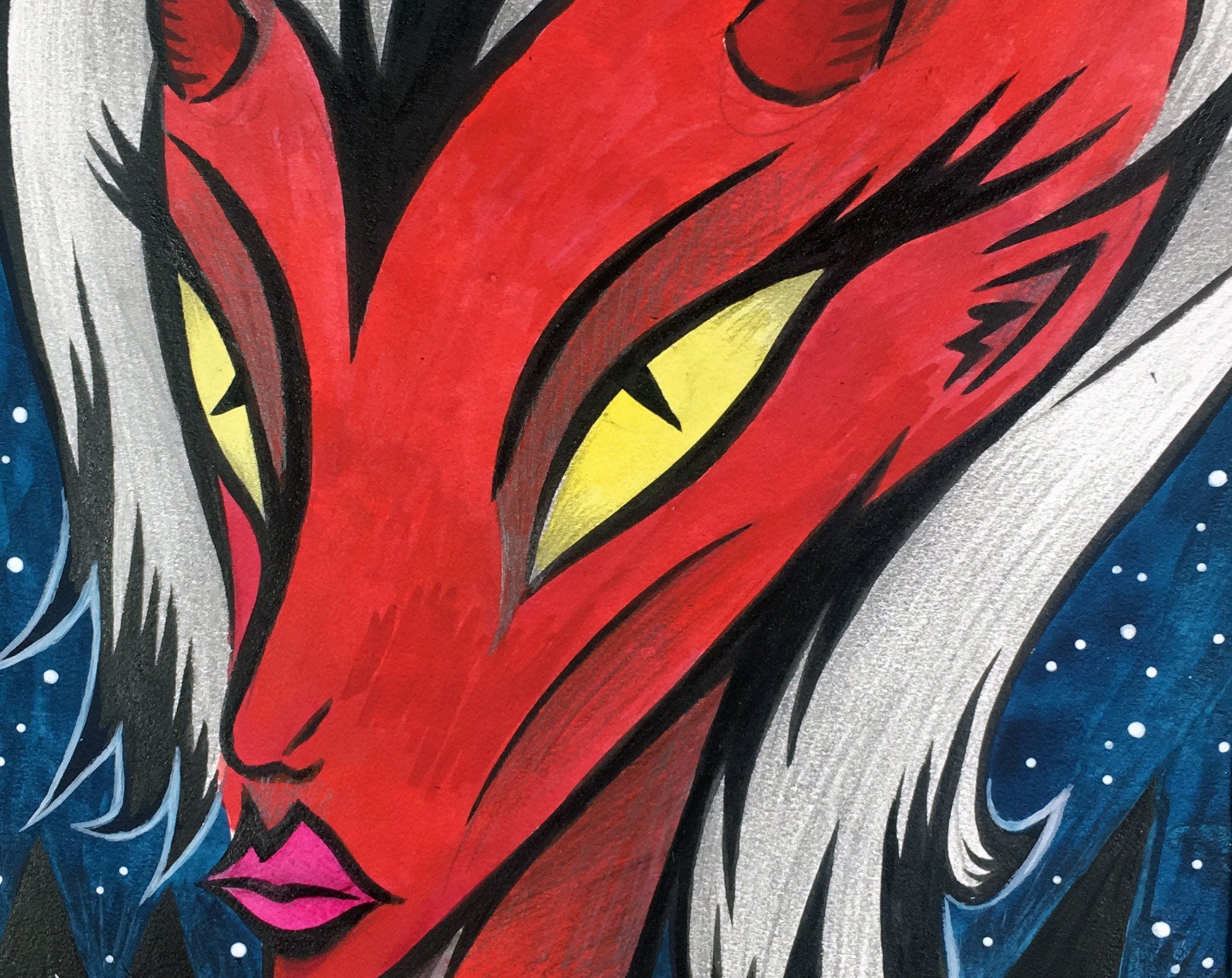 Infernal Order of Androgydemons - painting by Disasterina