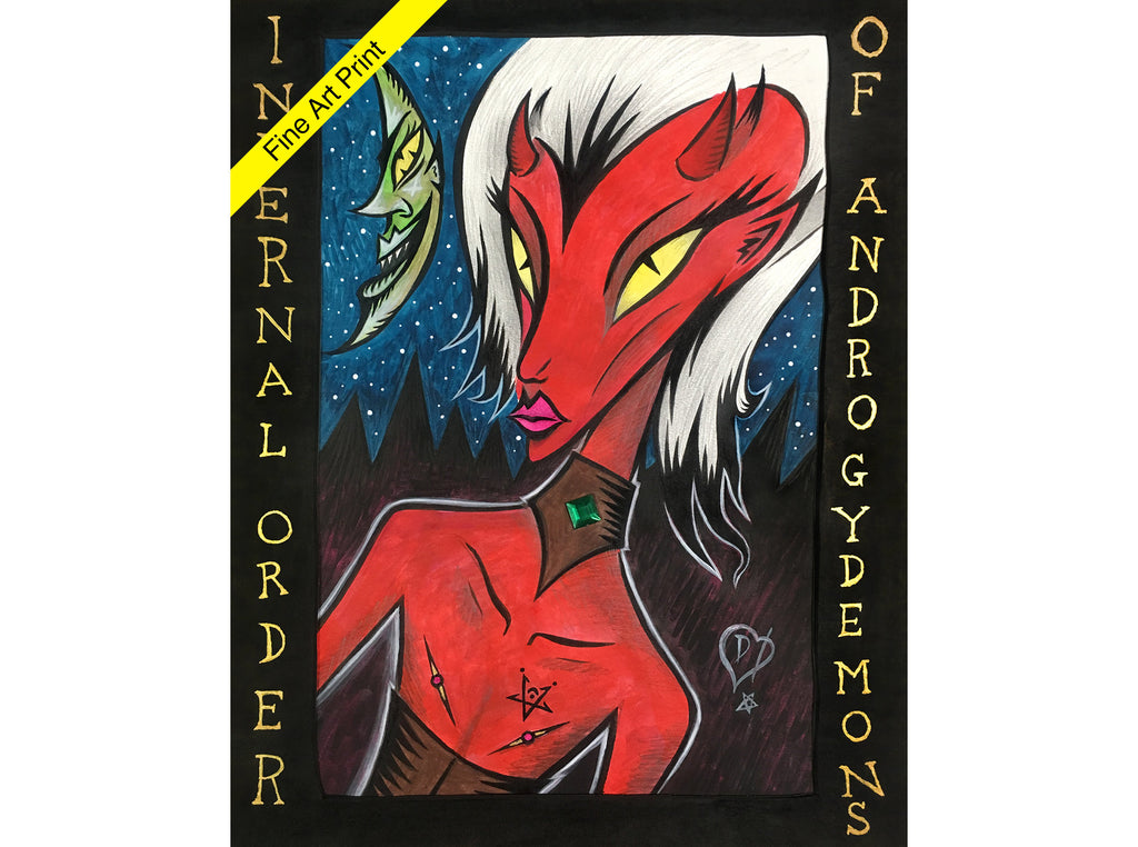 Infernal Order Of Androgydemons - Fine Art Print