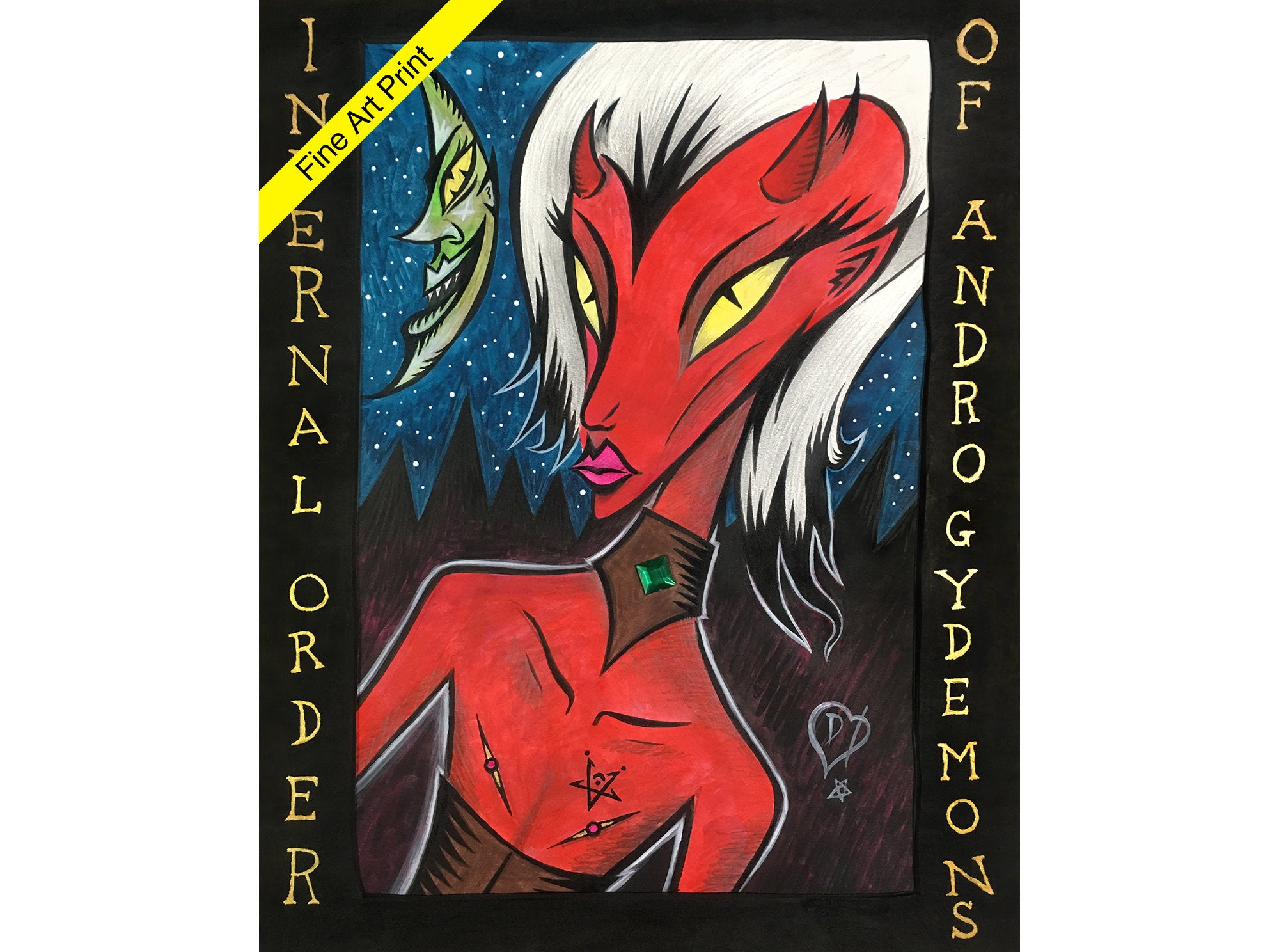 Infernal Order Of Androgydemons - Fine Art Print