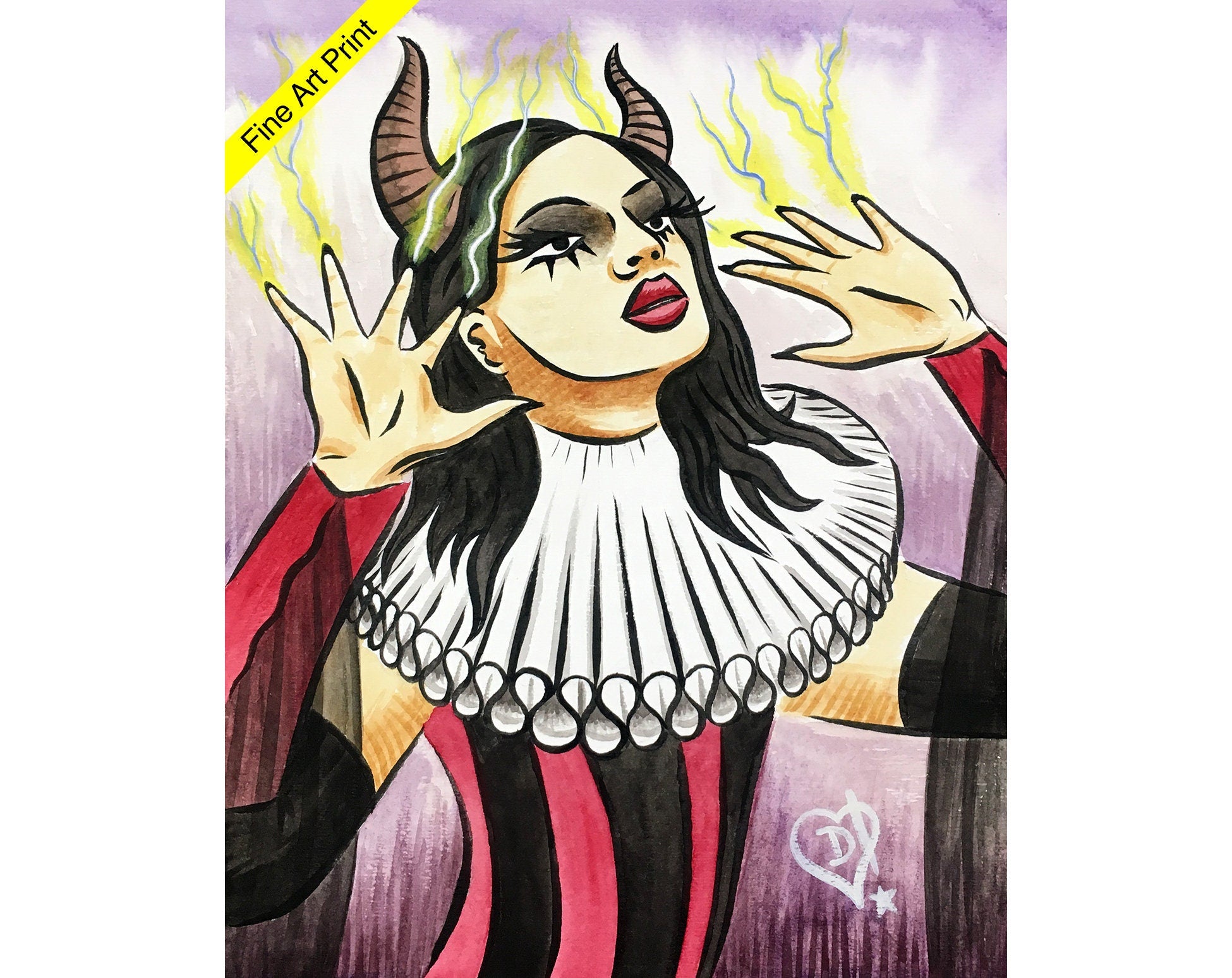 Ave Rose by Disasterina - Fine Art Print