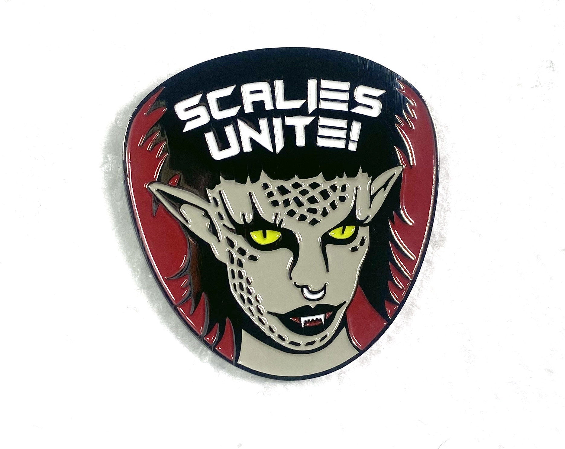 Astrud Aurelia Scalies Unite Enamel Pin