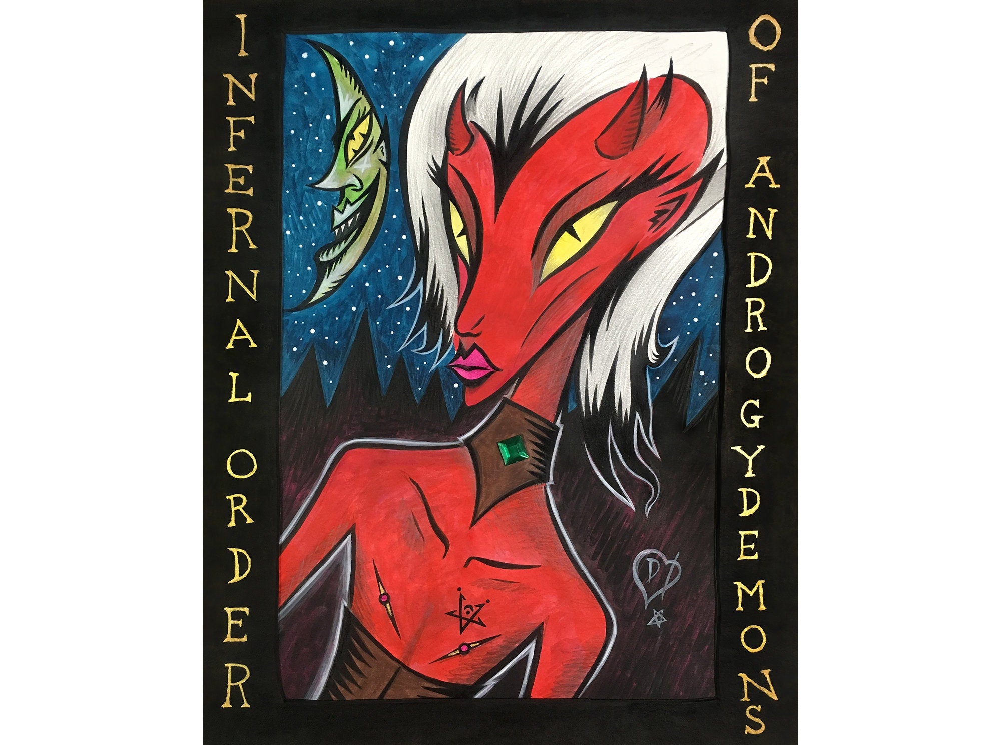 Infernal Order Of Androgydemons - Fine Art Print