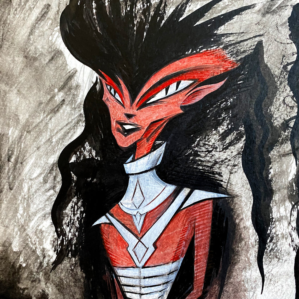 Demonaut - original painting by Disasterina