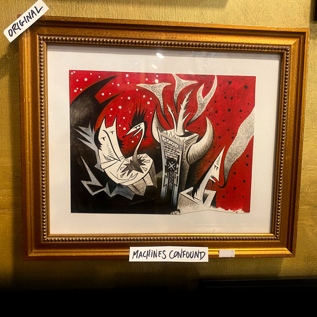 Machines Confound - Original Painting by Disasterina