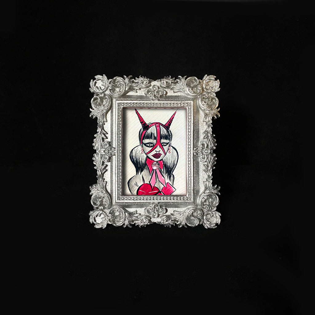 Jazmin Bean Tiny Demon Framed Print